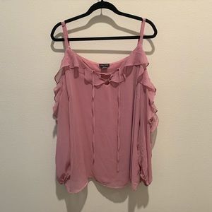 City Chic Cold Shoulder Blouse